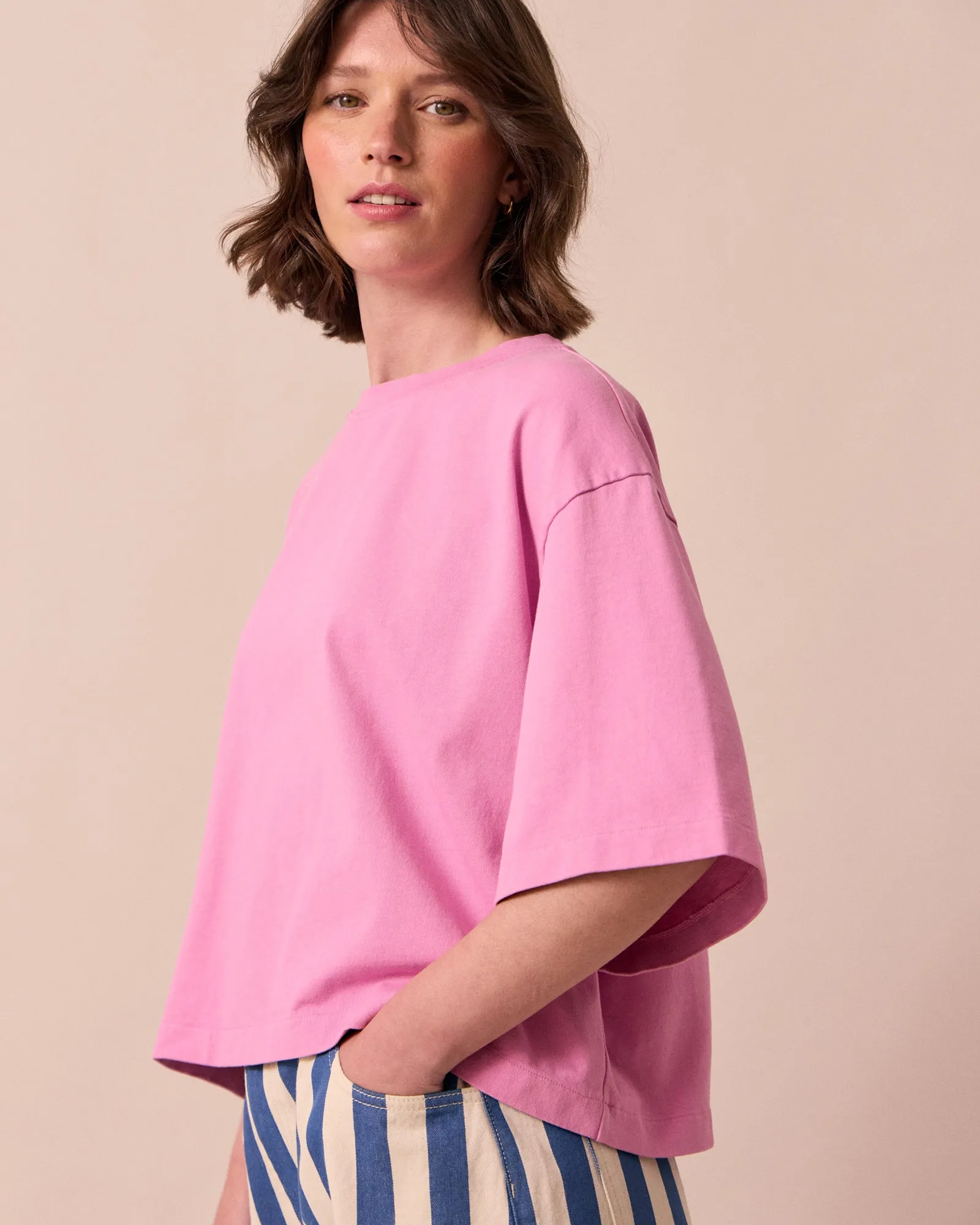 Nova Washed Pink Jersey Top sold by Beyond Nine product image thumbnail 3