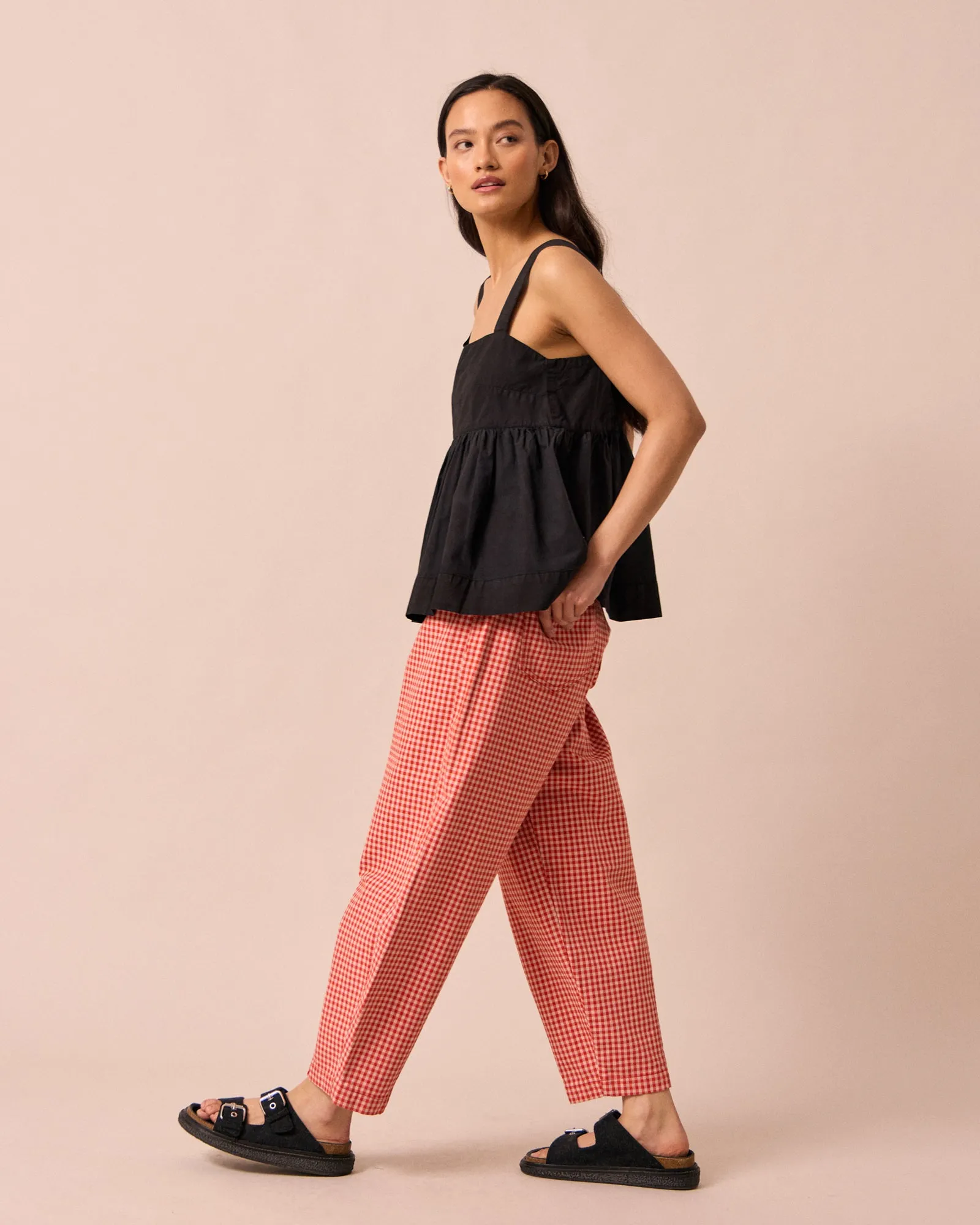 Zuri Black Cotton Poplin Top sold by Beyond Nine product image thumbnail 2