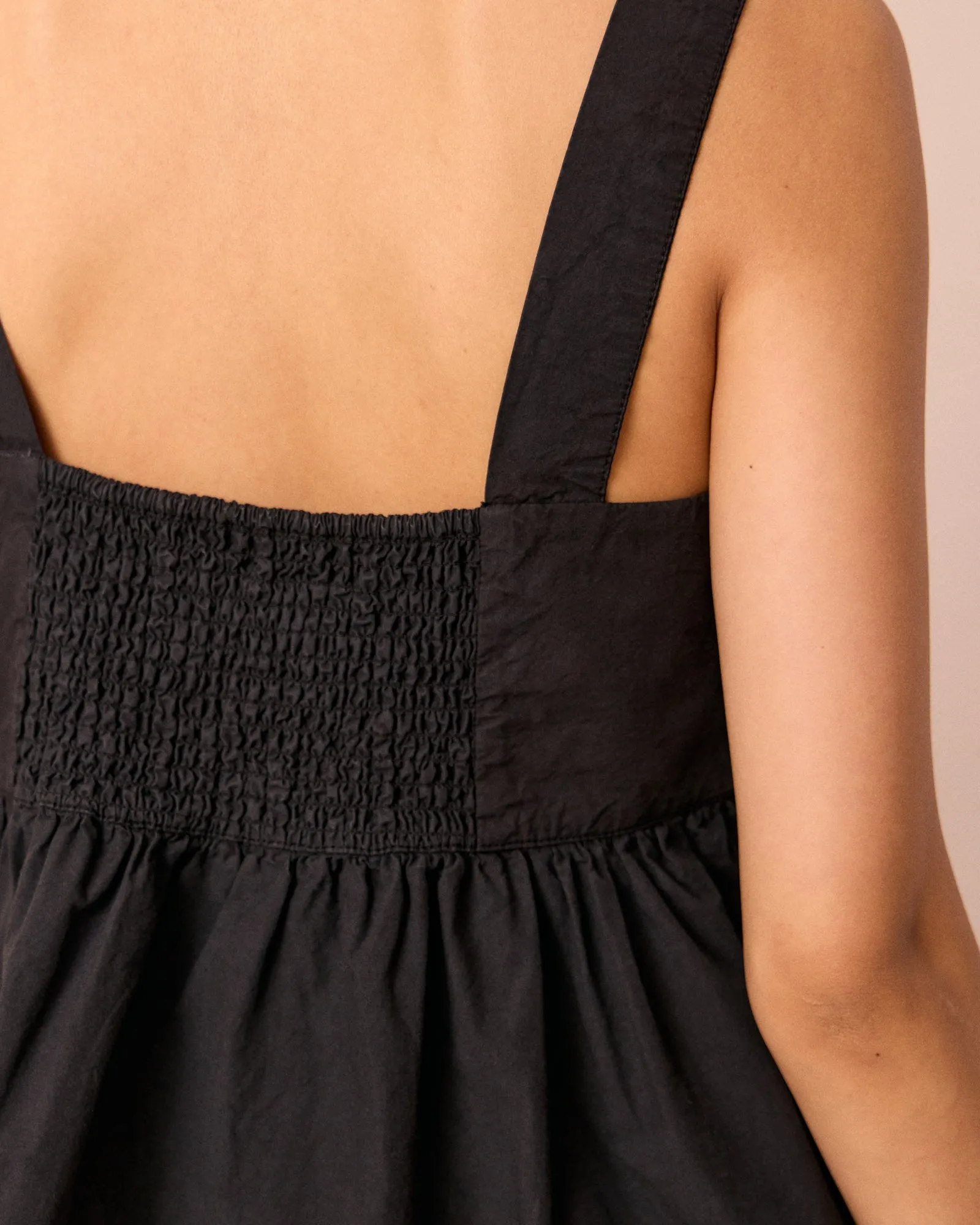 Zuri Black Cotton Poplin Top sold by Beyond Nine product image thumbnail 5