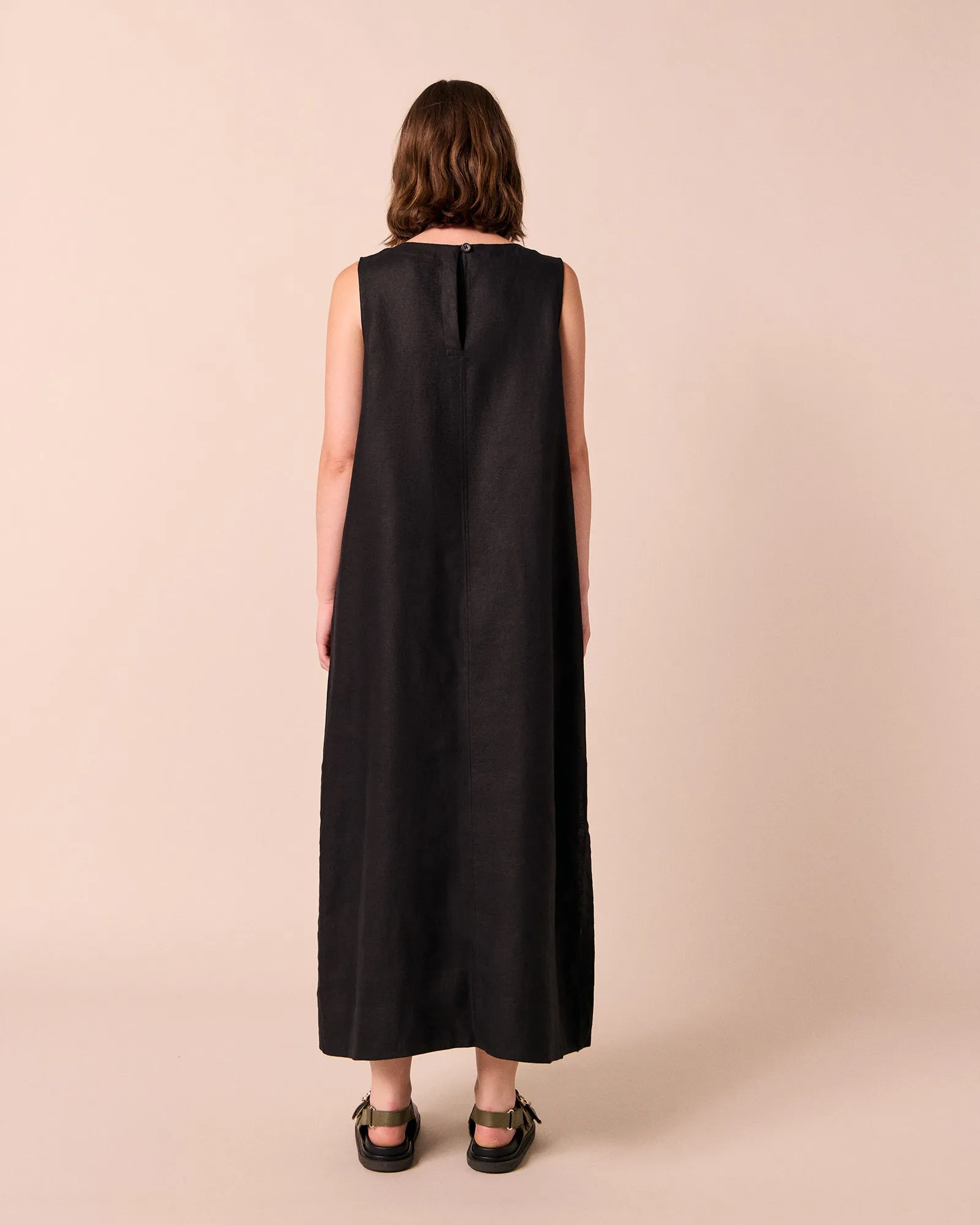 Mylia Black Linen Dress sold by Beyond Nine product image thumbnail 4