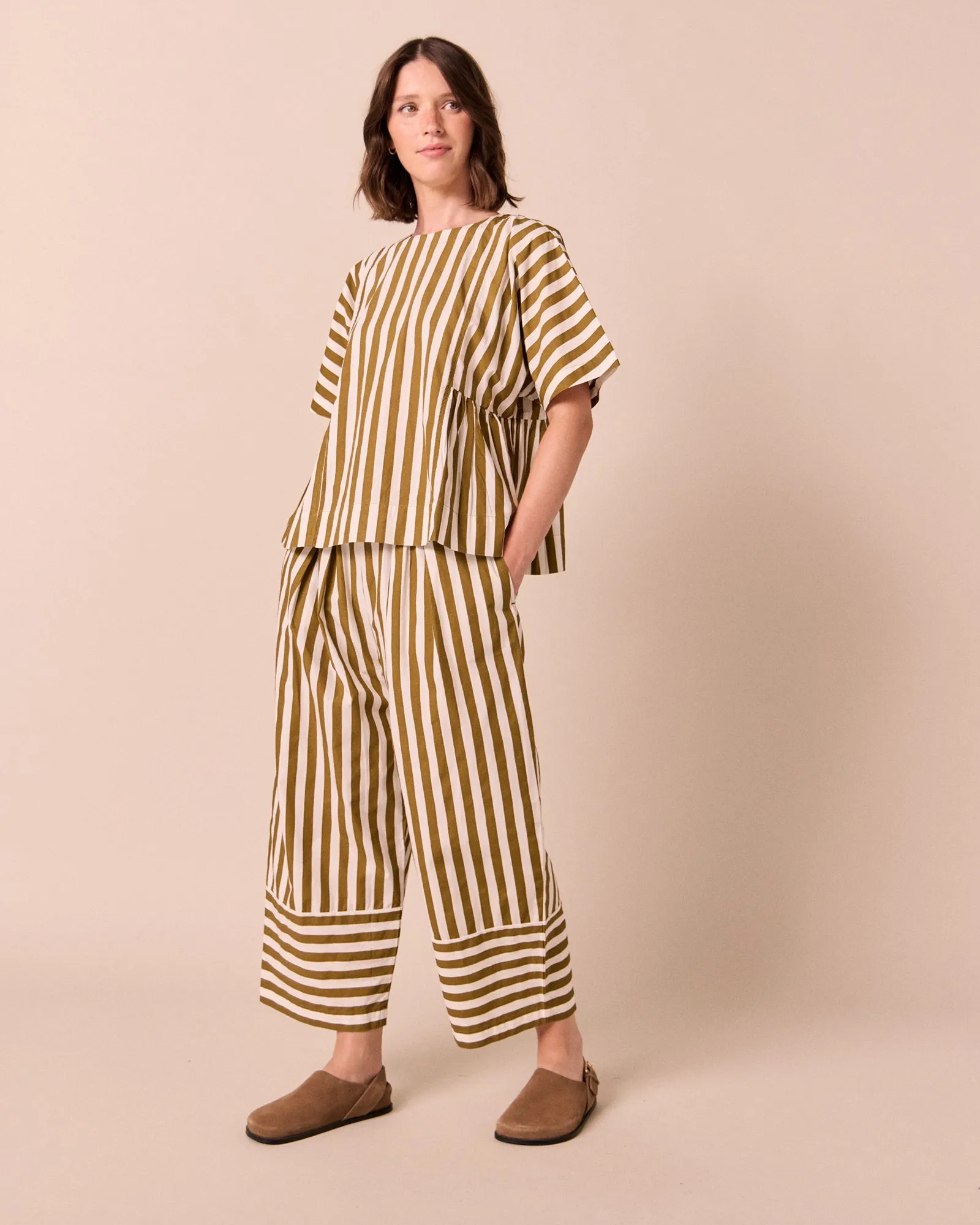Marlow Dune Stripe Cotton Top sold by Beyond Nine product image thumbnail 2