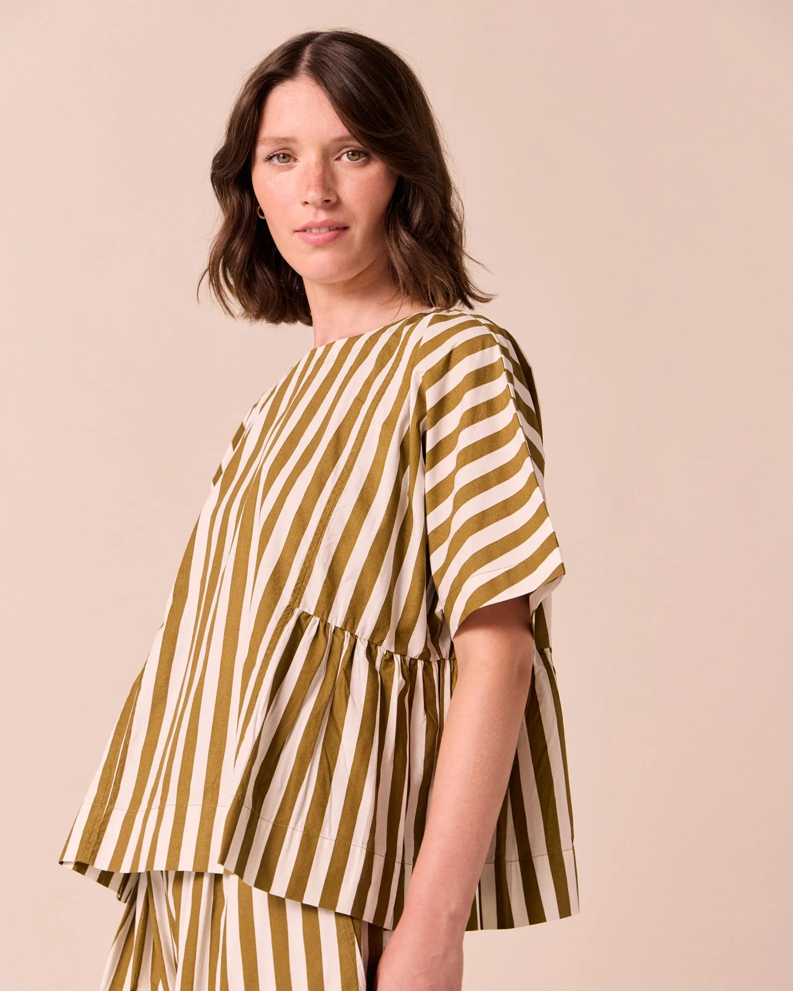 Marlow Dune Stripe Cotton Top sold by Beyond Nine product image thumbnail 3