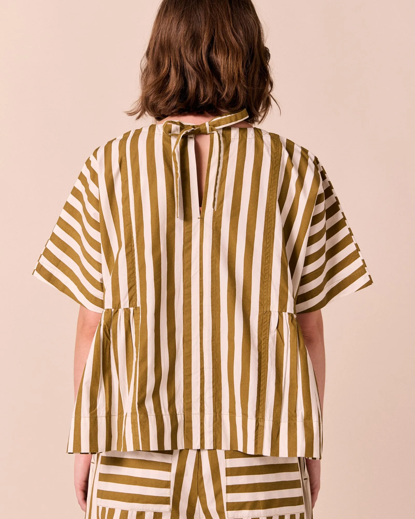 Marlow Dune Stripe Cotton Top sold by Beyond Nine product image thumbnail 4