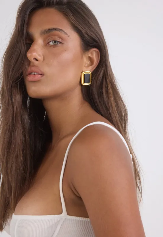 Margaux Onyx Earrings | Black made by Cendre
