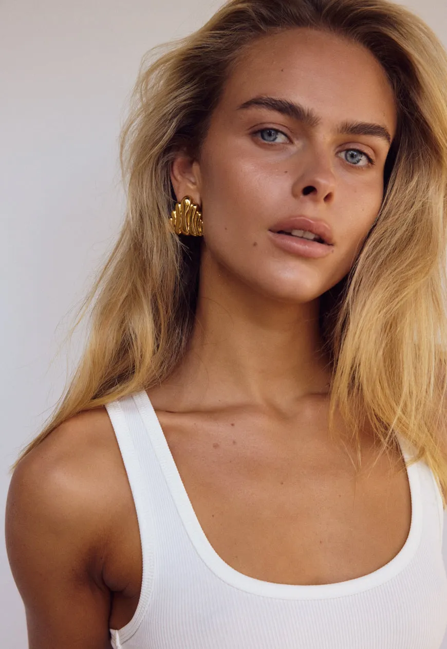 Harlowe Earrings | 18K Gold sold by Cendre product image thumbnail 3