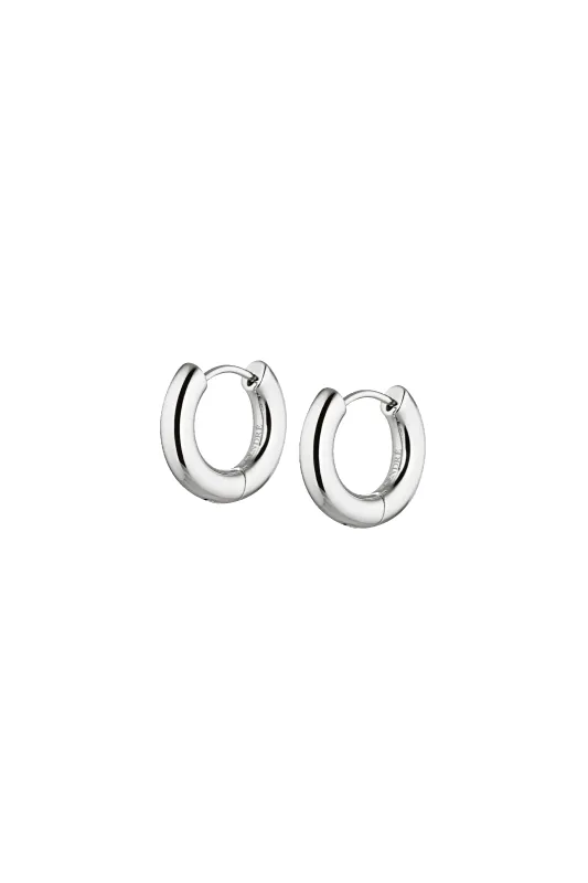Rosie Huggie Earrings | Silver made by Cendre