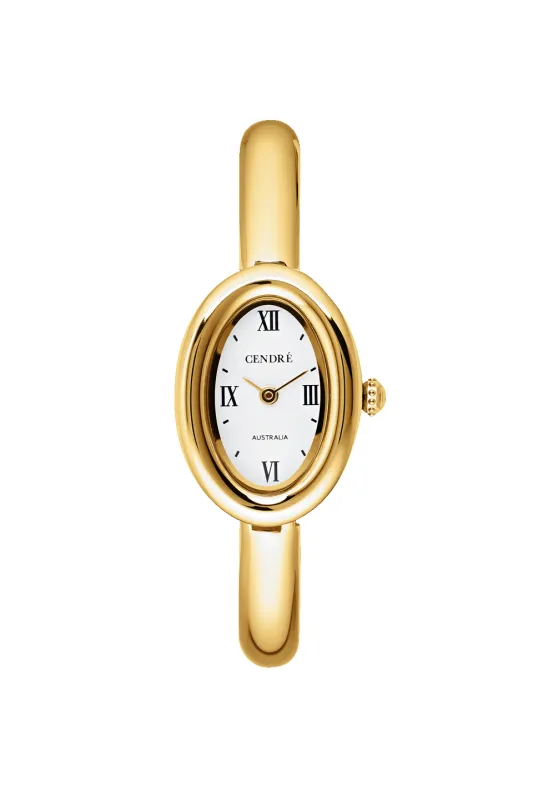 Kate Watch | White | 18k Gold made by Cendre