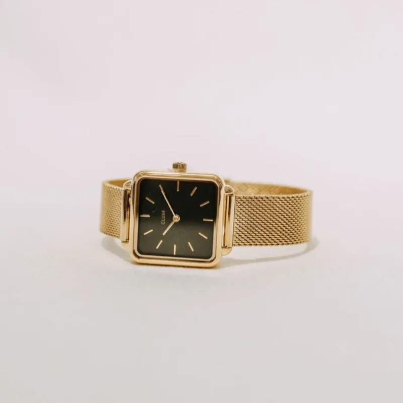 La Tetragone Green + Gold Watch sold by Small Mercies