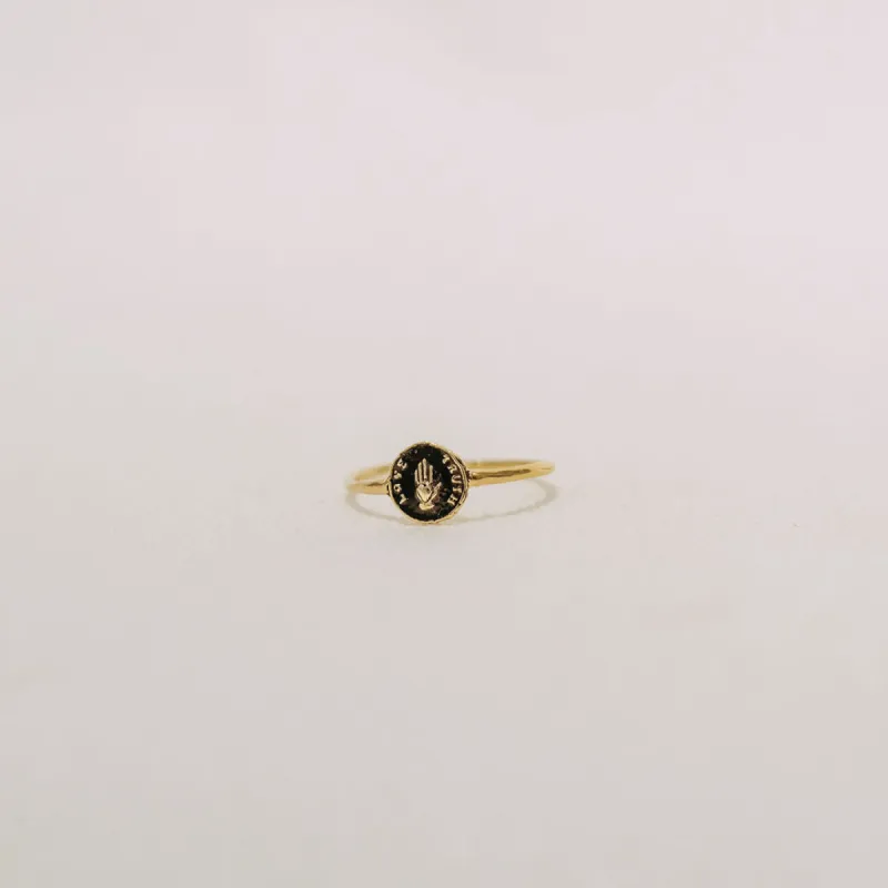 14K Love + Truth Ring sold by Small Mercies