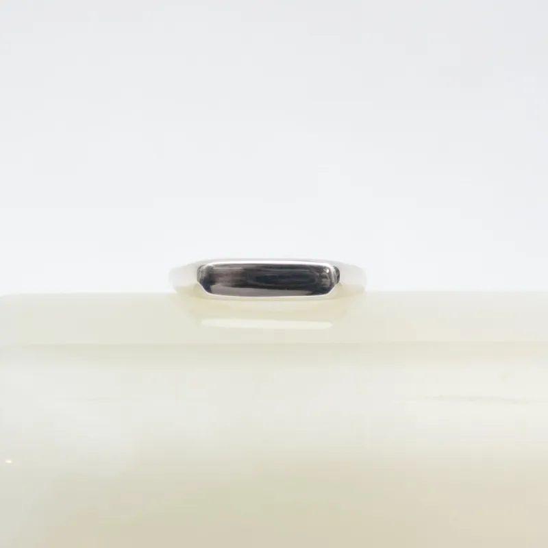 Plain Silver Signet Bar Ring sold by Small Mercies