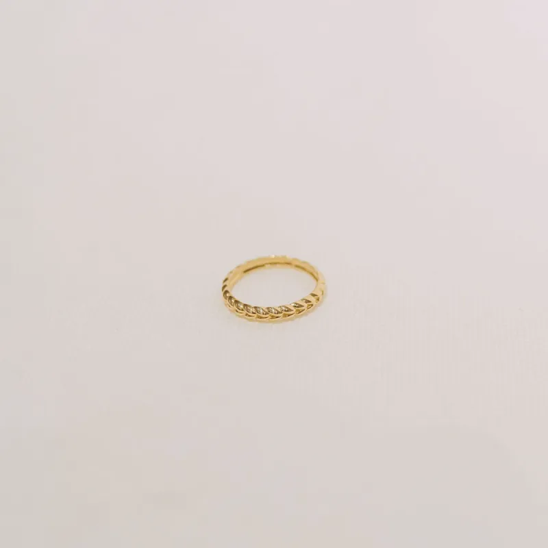 10K Woven Ring sold by Small Mercies