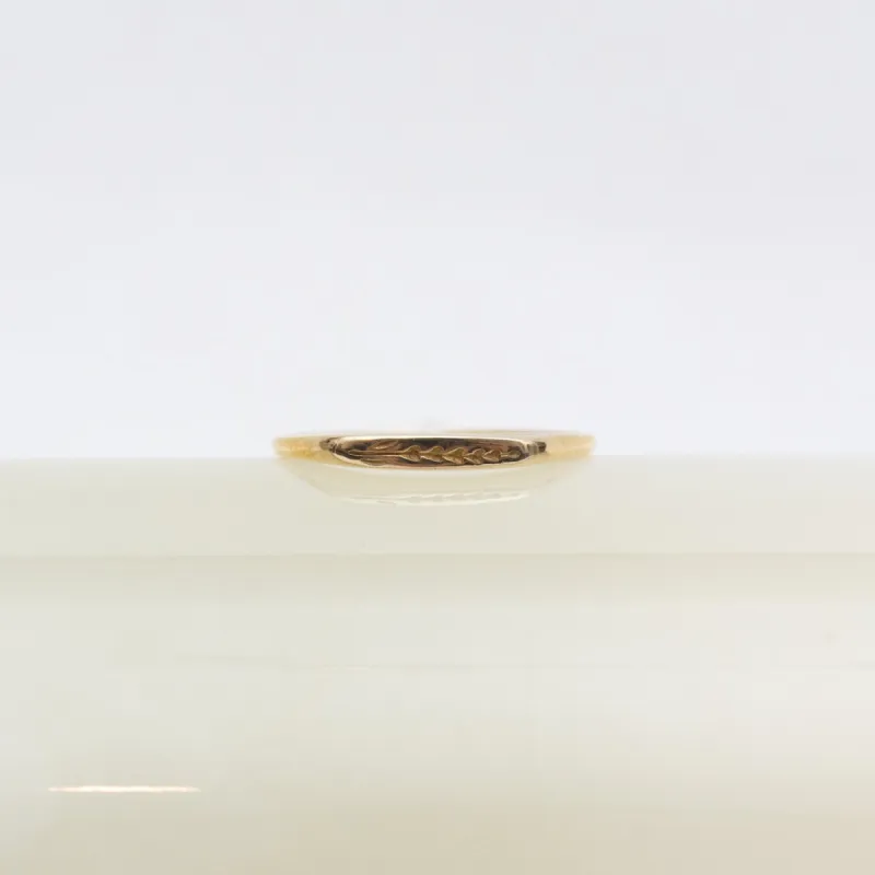Petite Lavender Brass Signet sold by Small Mercies