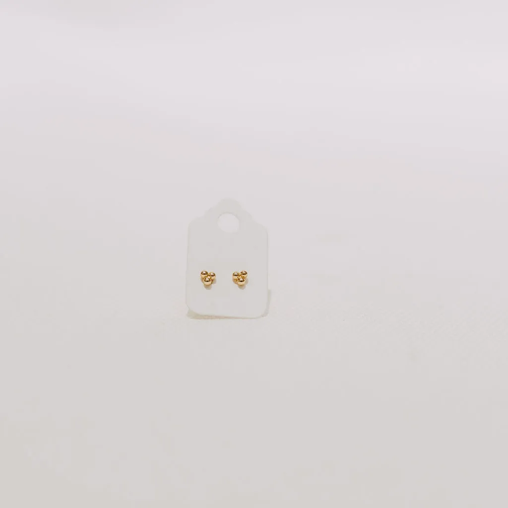 14K Trio Studs sold by Small Mercies product image thumbnail 2