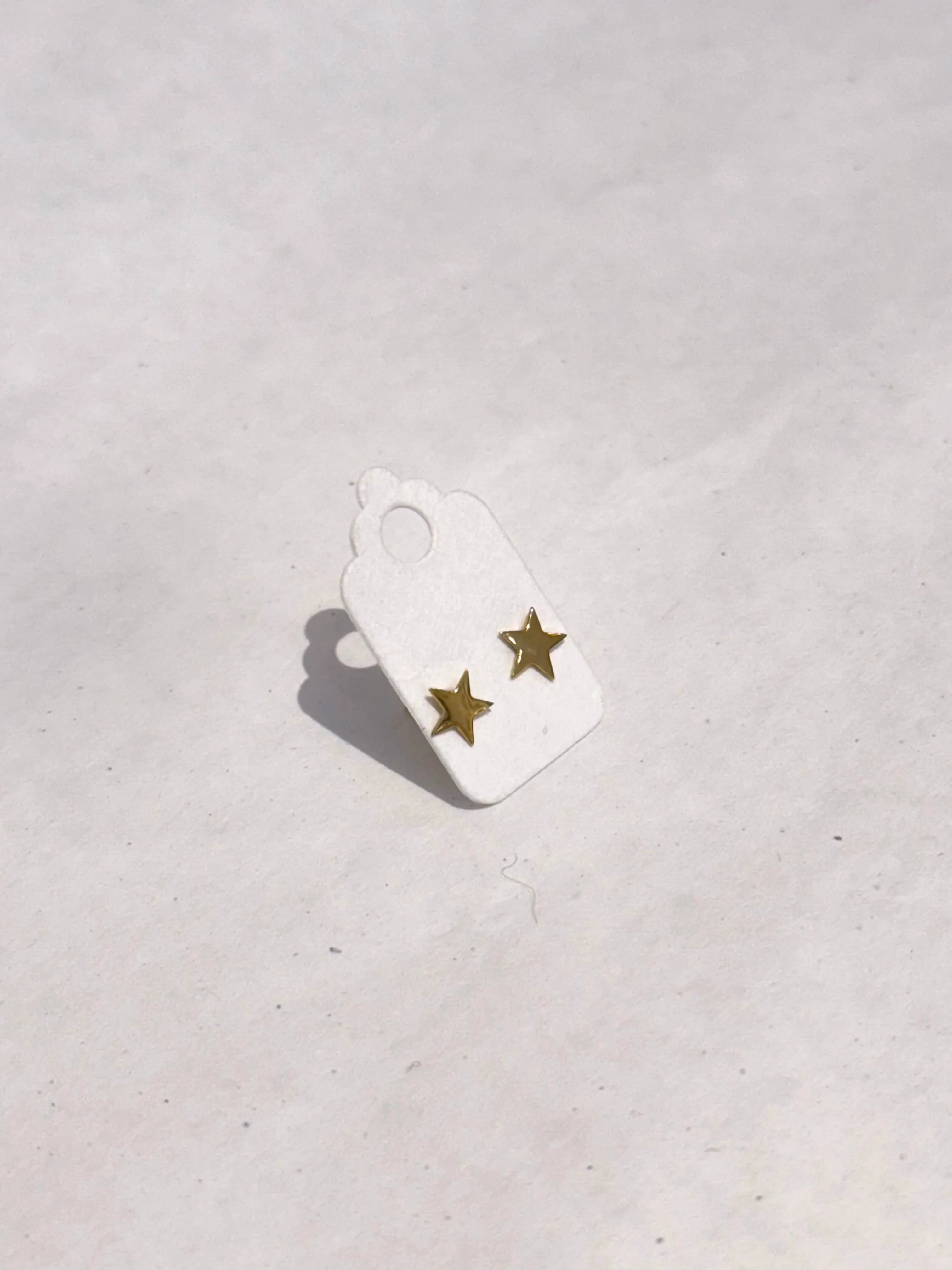 10K Yellow Gold Star Studs sold by Small Mercies product image thumbnail 2