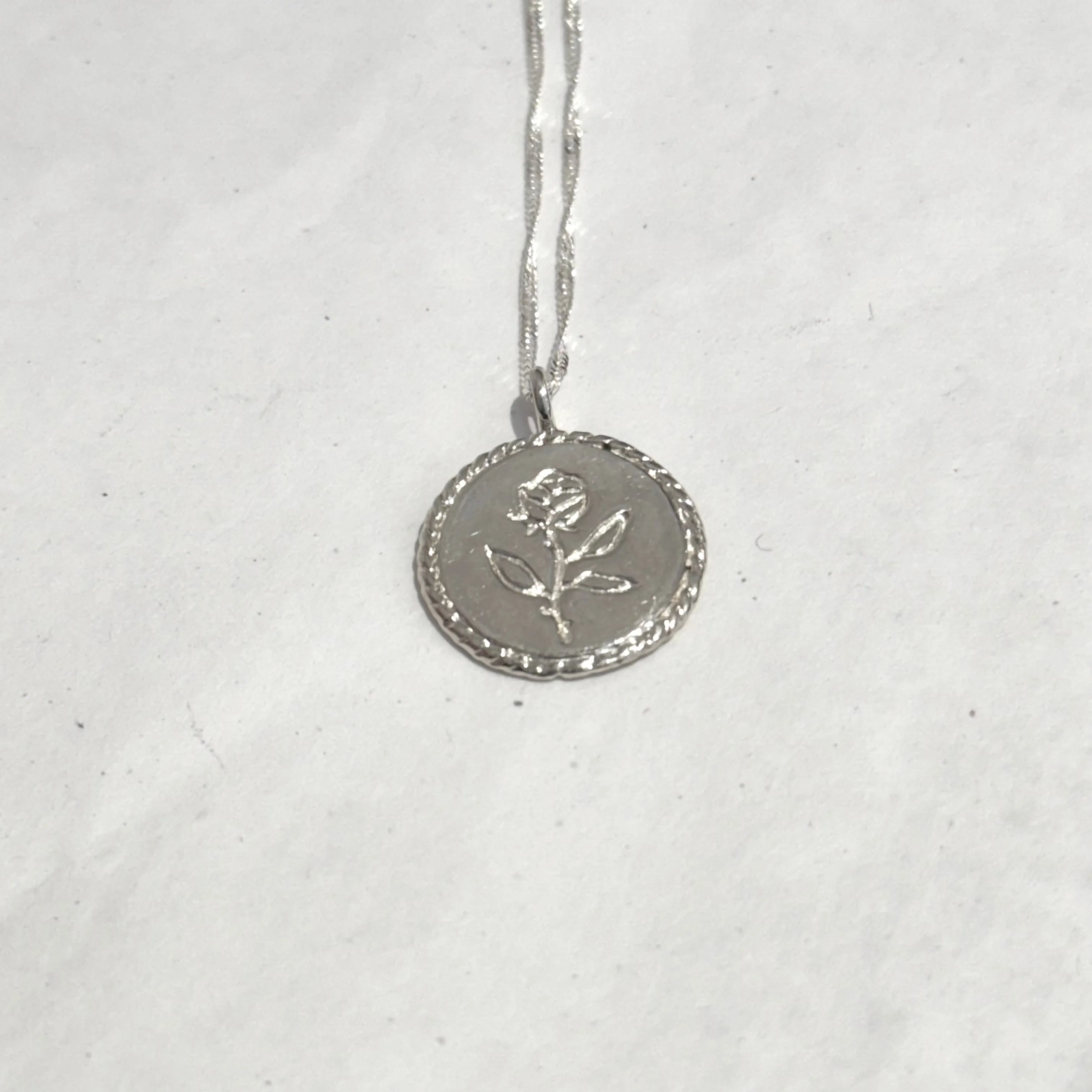 Rose Coin Necklace sold by Small Mercies