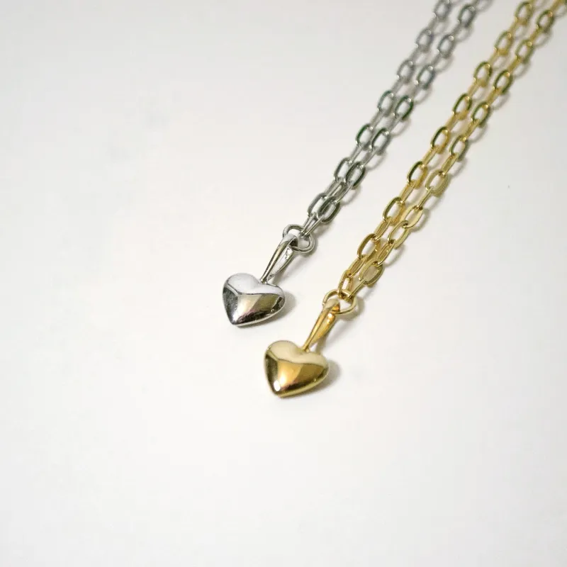 Puffy Heart Necklace sold by Small Mercies