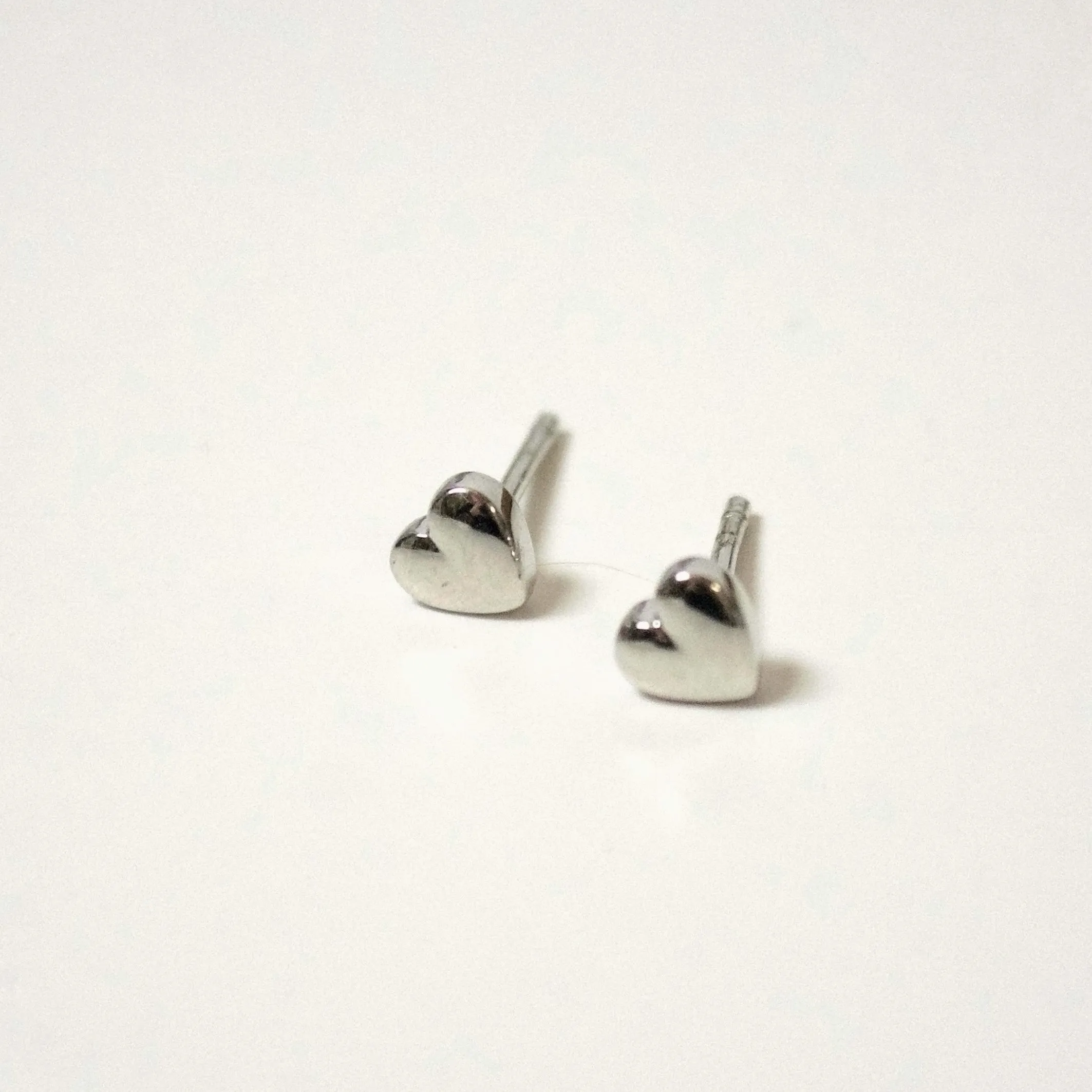 Little Puffed Heart Studs sold by Small Mercies product image thumbnail 2