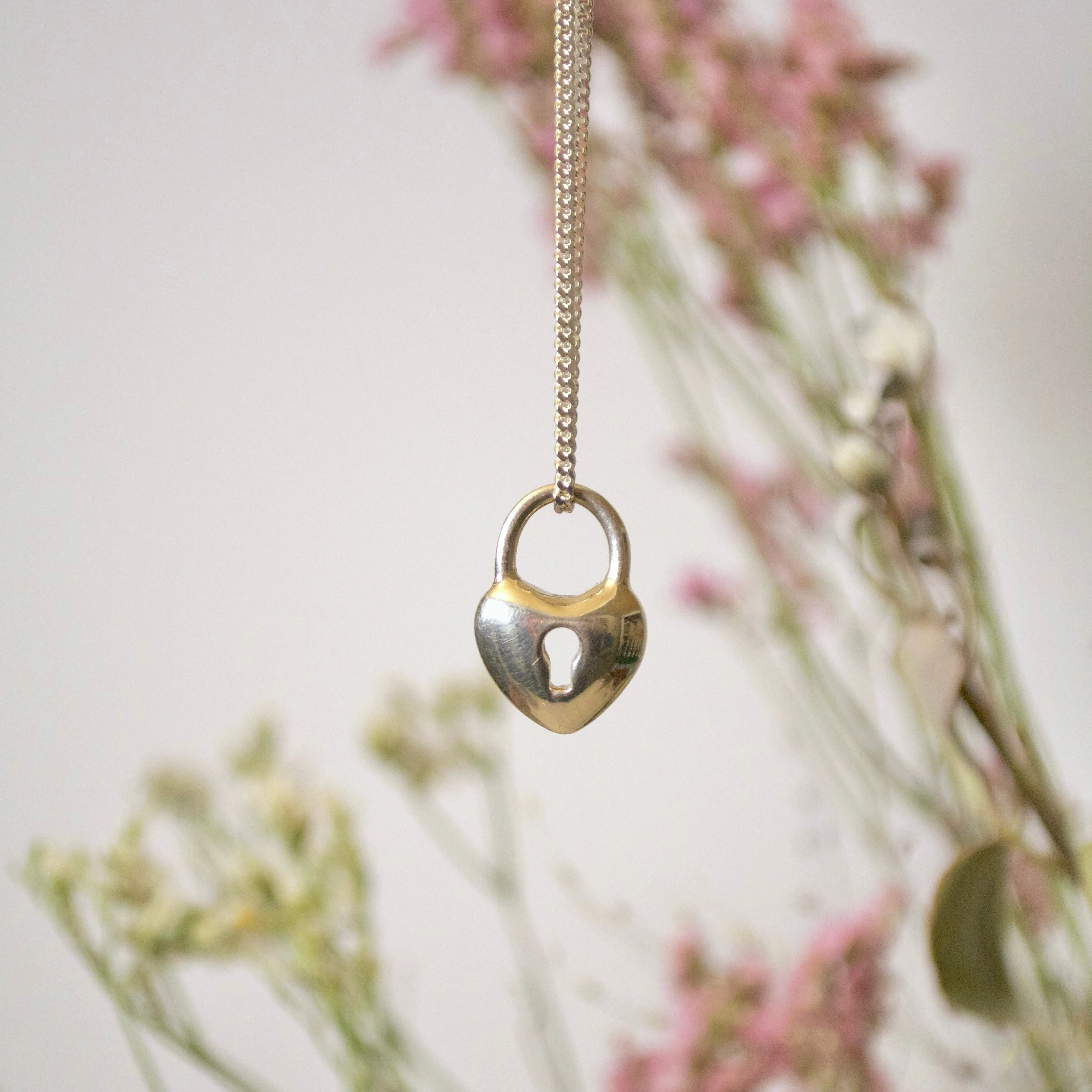 Heart Lock Necklace sold by Small Mercies