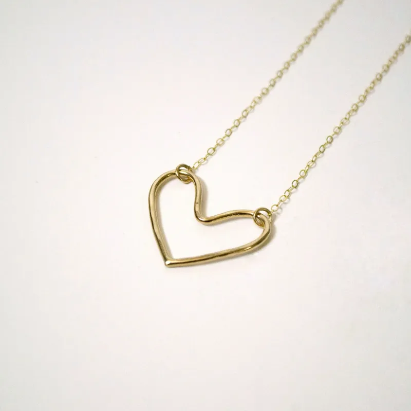 Gold Heart Necklace sold by Small Mercies