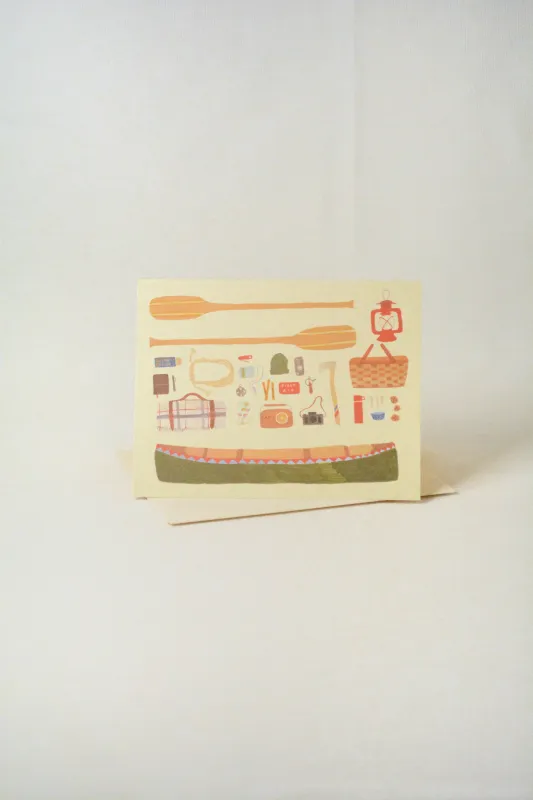 'Canoeing' Card sold by Small Mercies