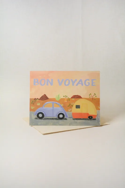 'Bon Voyage' Card sold by Small Mercies