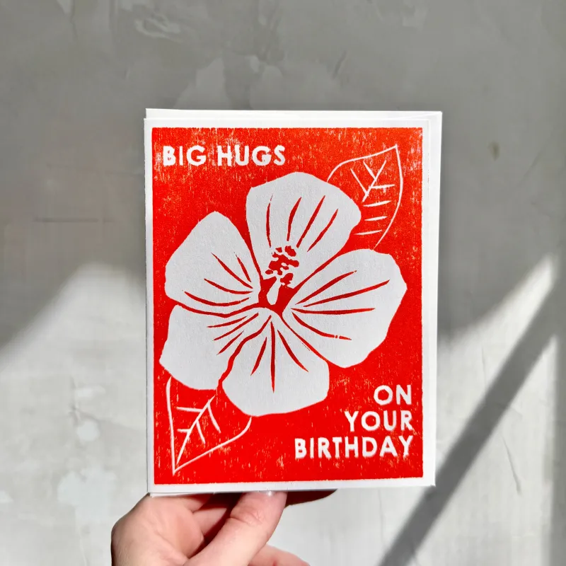 'Big Hugs On Your Birthday' Card sold by Small Mercies