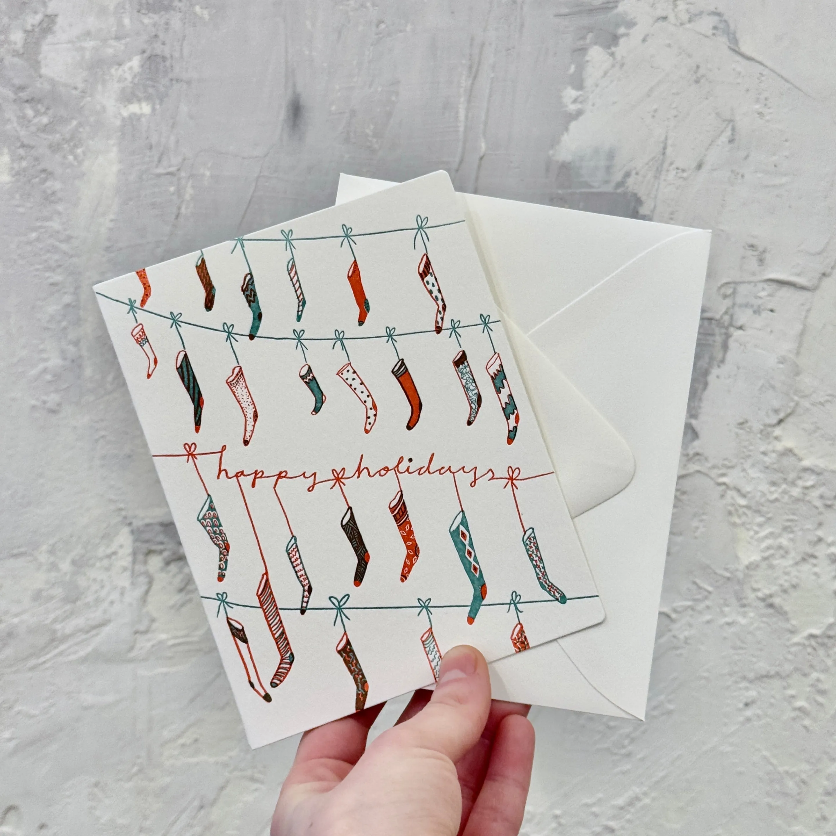 'Happy Holidays' #1 Card sold by Small Mercies product image thumbnail 2