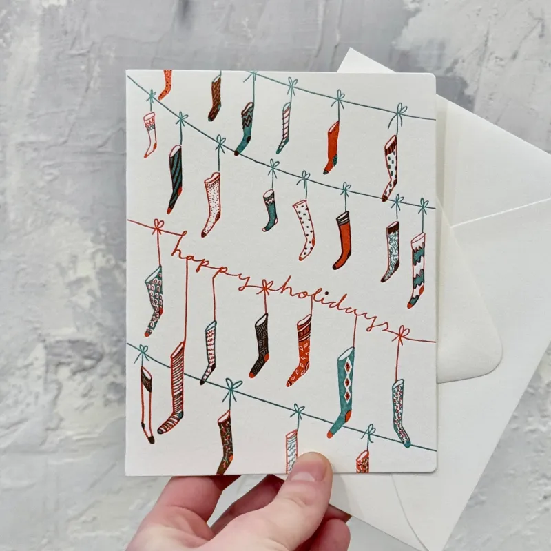 'Happy Holidays' #1 Card sold by Small Mercies