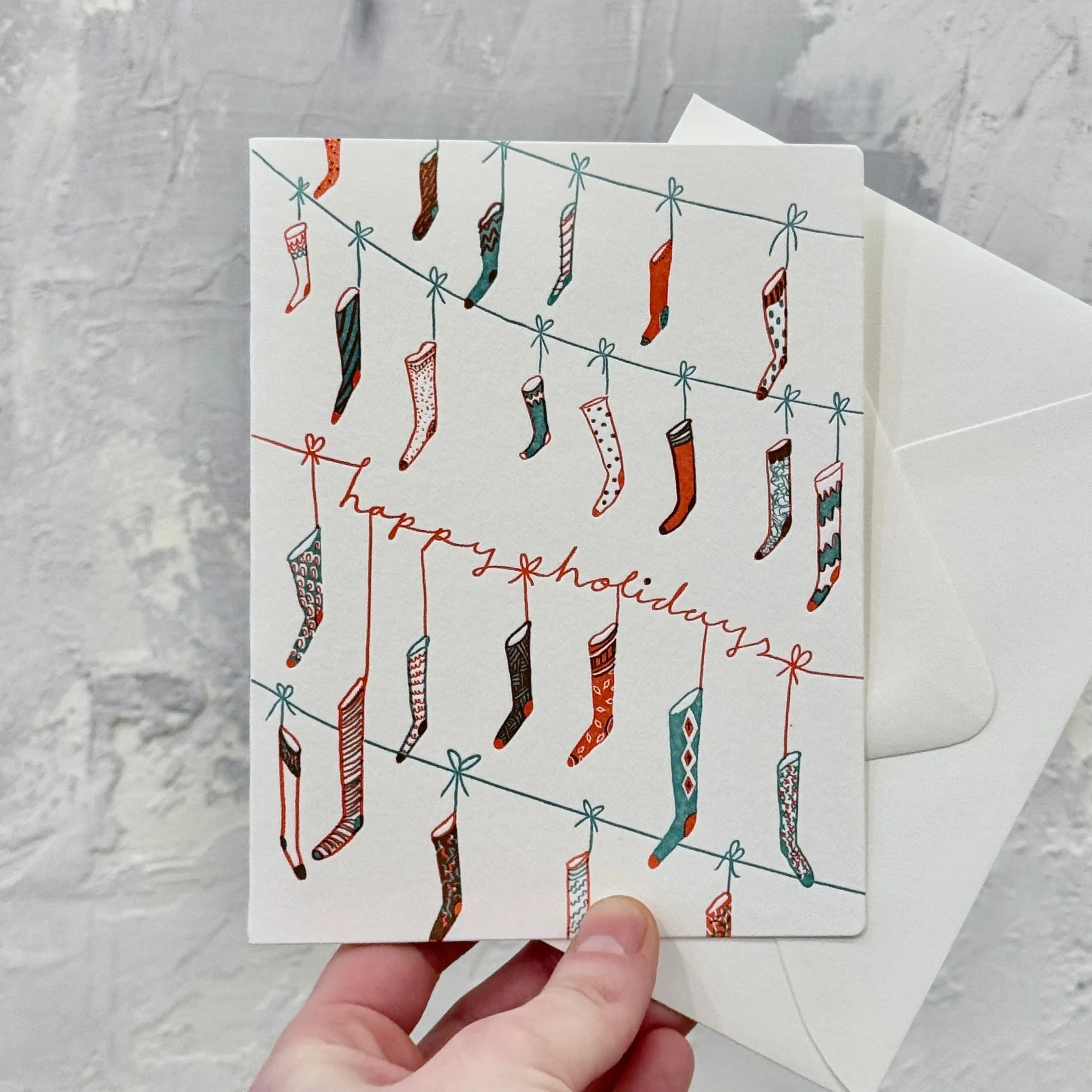 'Happy Holidays' #1 Card sold by Small Mercies