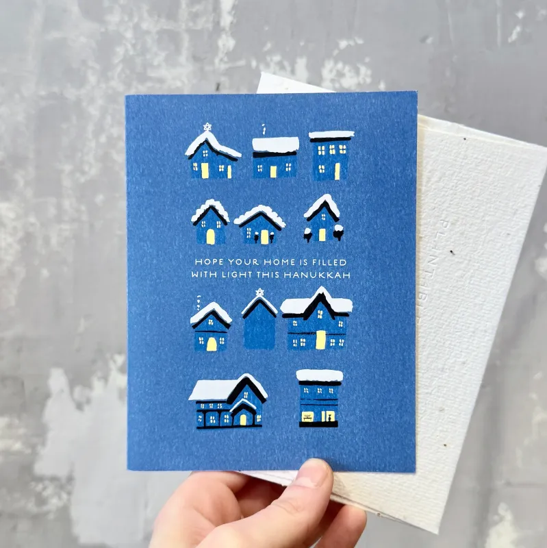 'Hope Your Home Is Filled With Light This Hanukkah' Card sold by Small Mercies