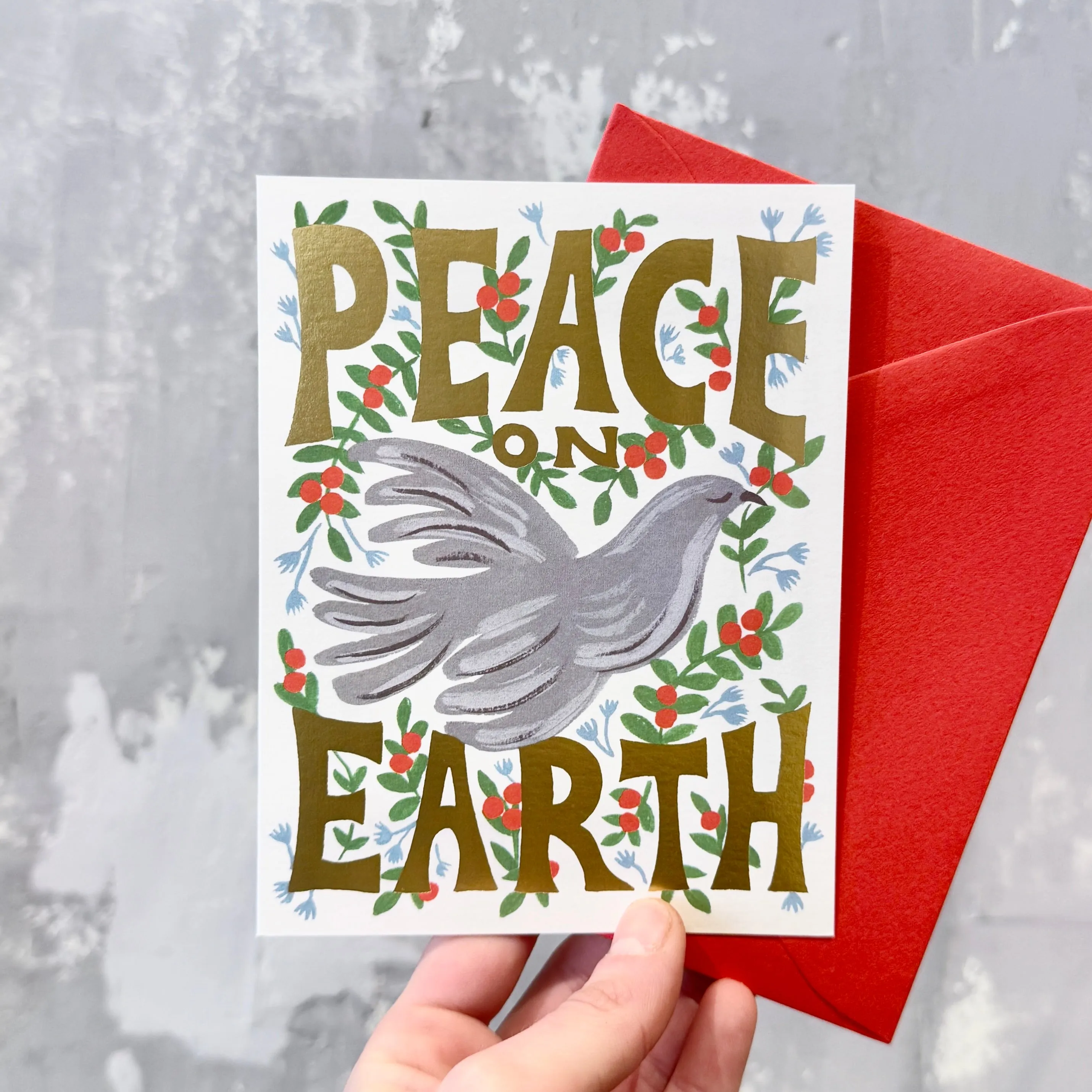 'Peace On Earth' Card sold by Small Mercies