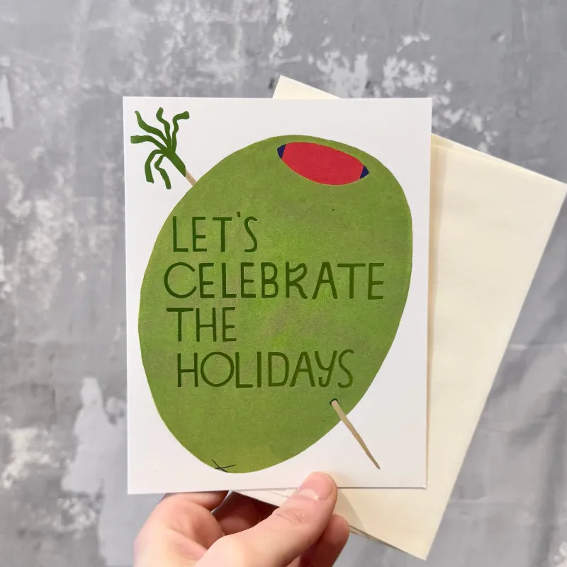 'Lets Celebrate The Holidays' Card sold by Small Mercies