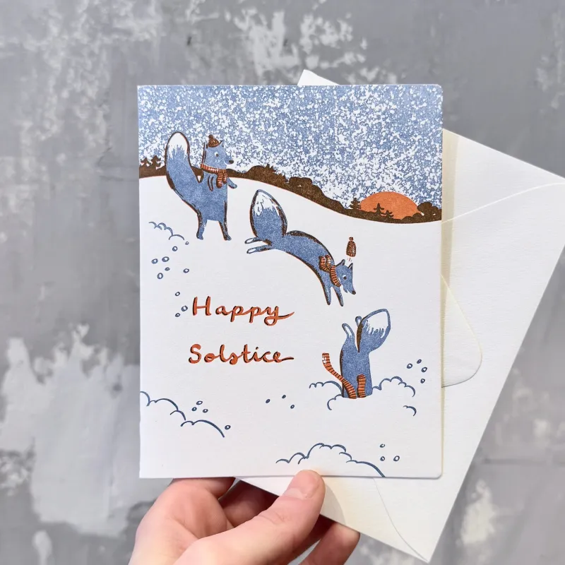 'Happy Solstice' Card sold by Small Mercies