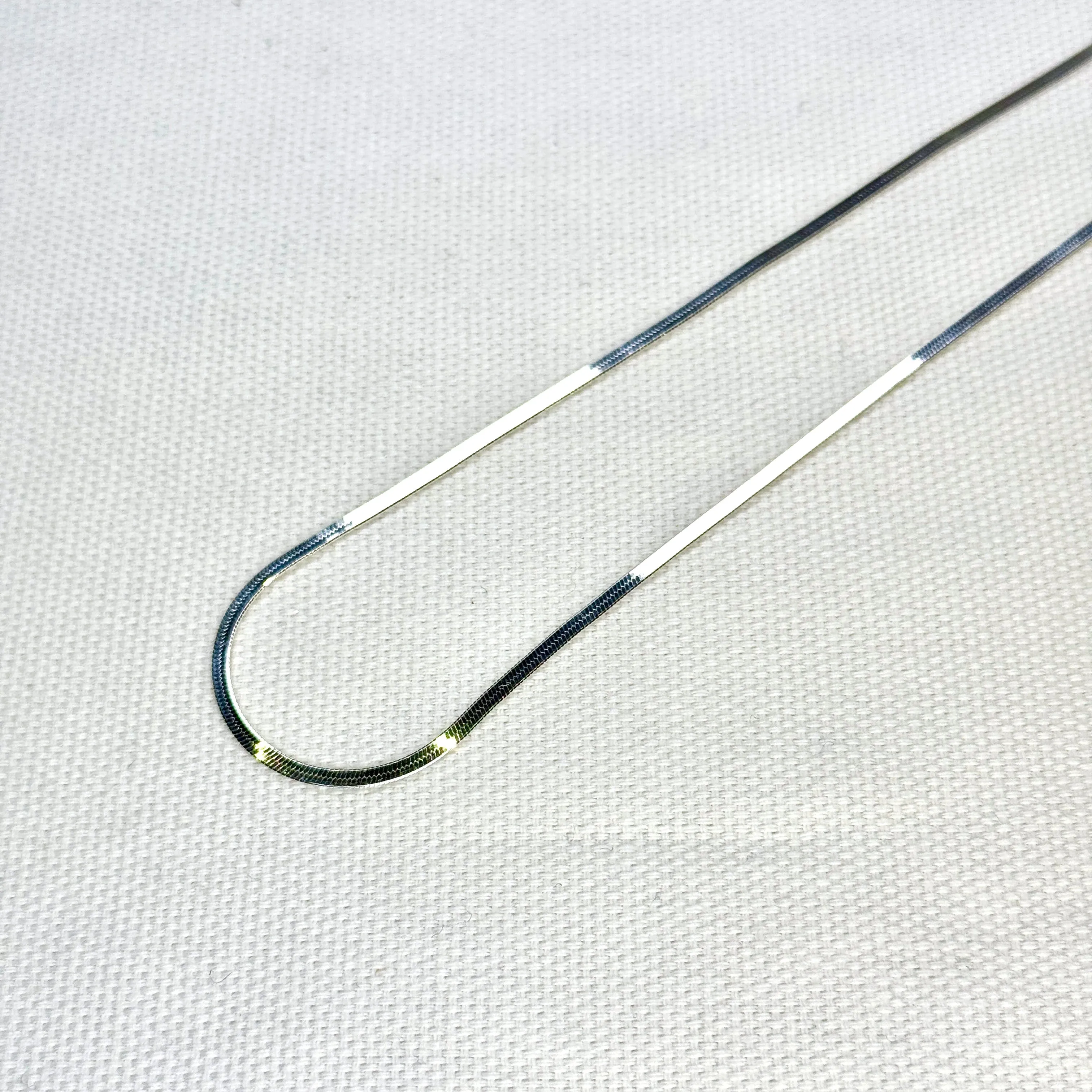 Silver Herringbone Chain sold by Small Mercies product image thumbnail 2