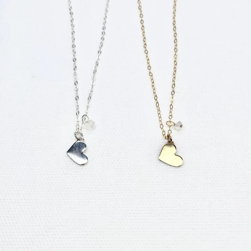 Gold Heart Unity Necklace sold by Small Mercies