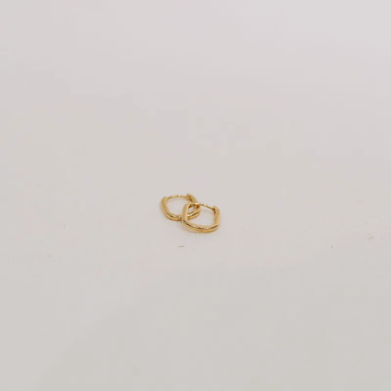 10K Round Square Hoops sold by Small Mercies