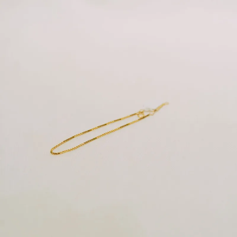 10K Box Chain Bracelet sold by Small Mercies