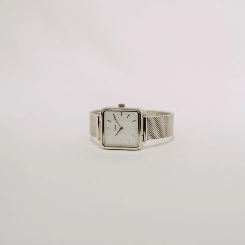 La Tetragone Silver Watch sold by Small Mercies