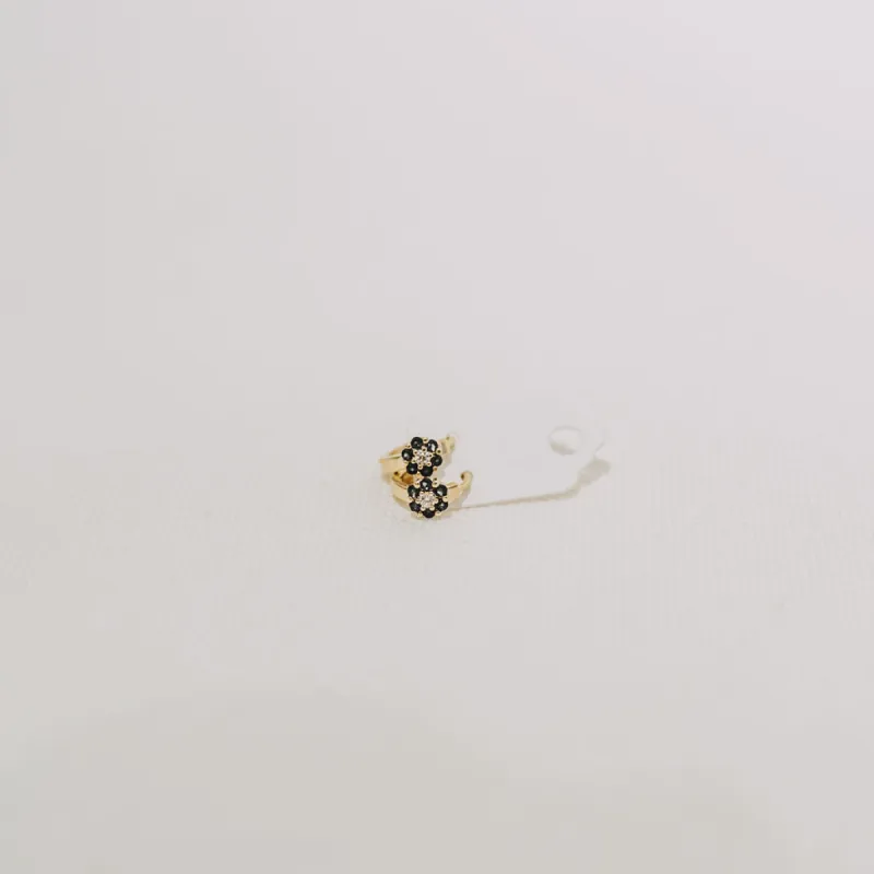 10K Flower Hoops sold by Small Mercies