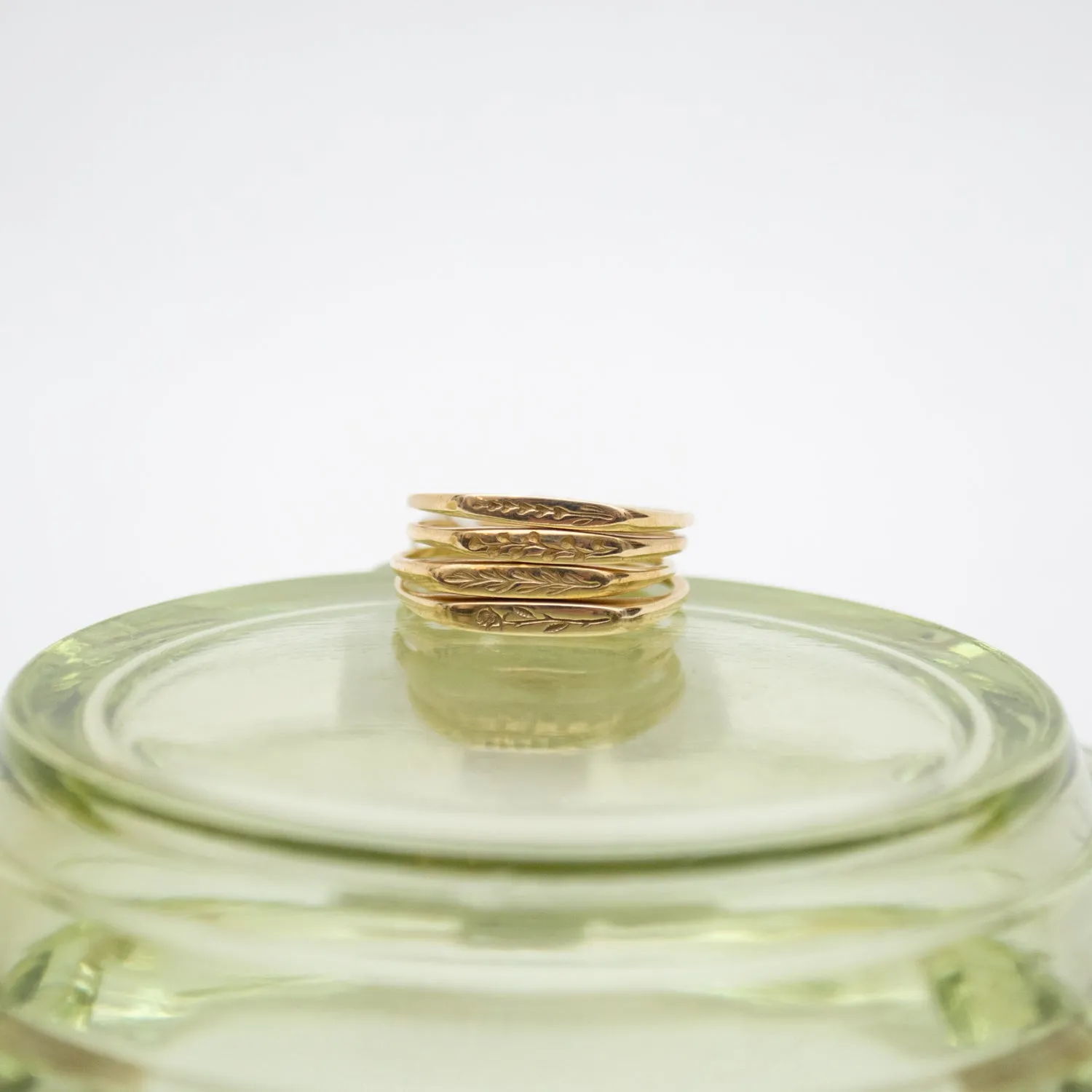 Petite Signet Brass Ring sold by Small Mercies