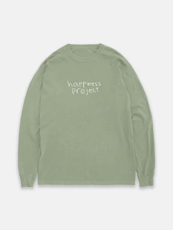 Happiness Long Sleeve - Olive sold by Happiness Project