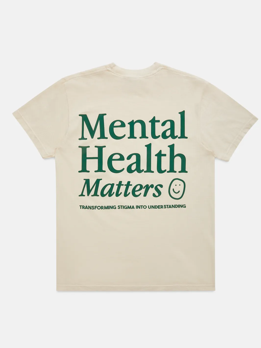 Mental Health Matters T-Shirt - Cream sold by Happiness Project