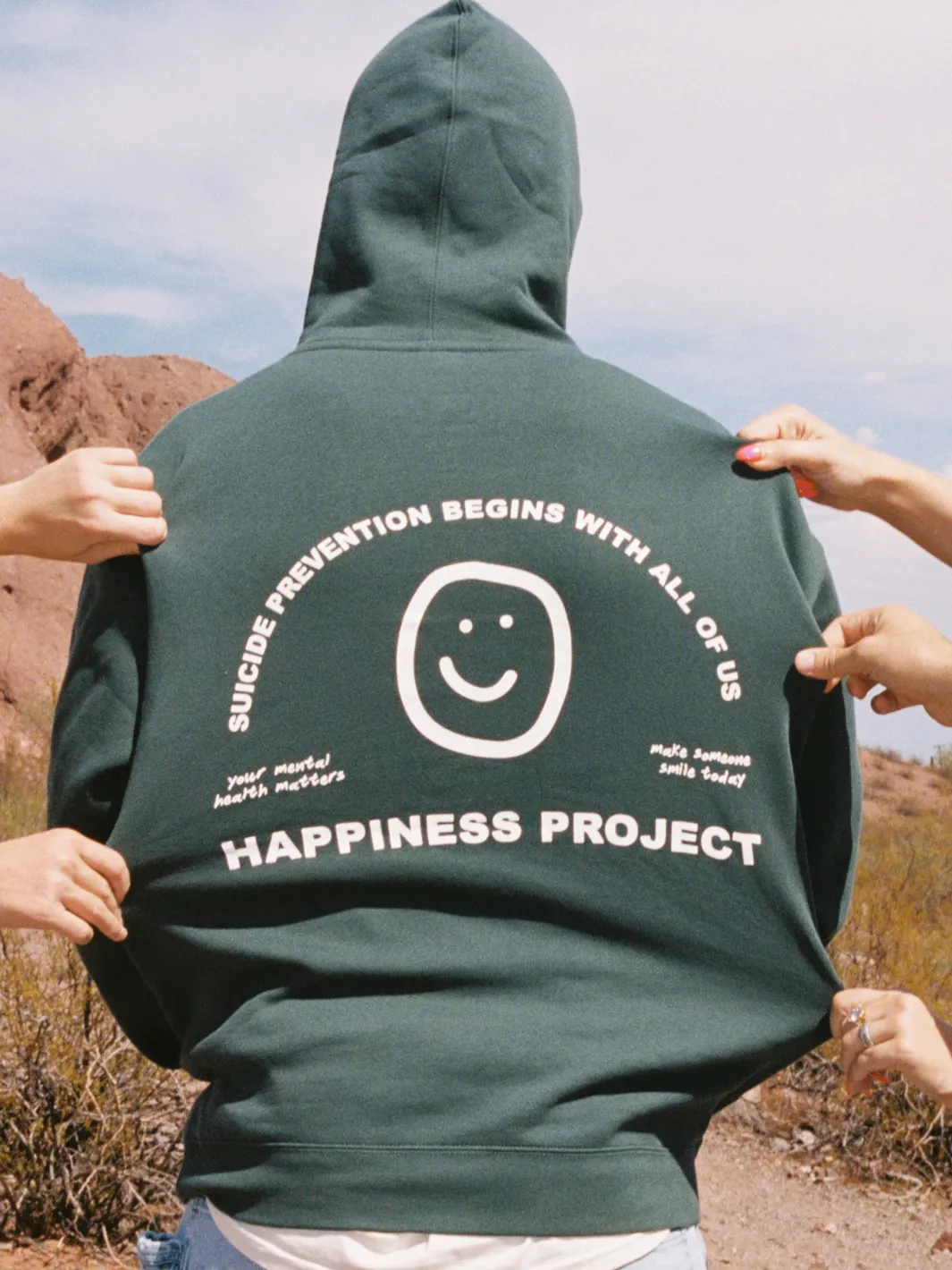 Project Hoodie - Forest Green sold by Happiness Project product image thumbnail 3