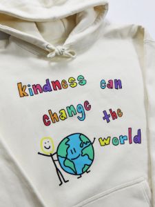 change the world hoodie - small sold by Happiness Project