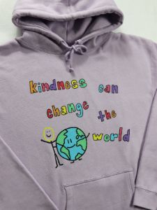 change the world hoodie - small sold by Happiness Project