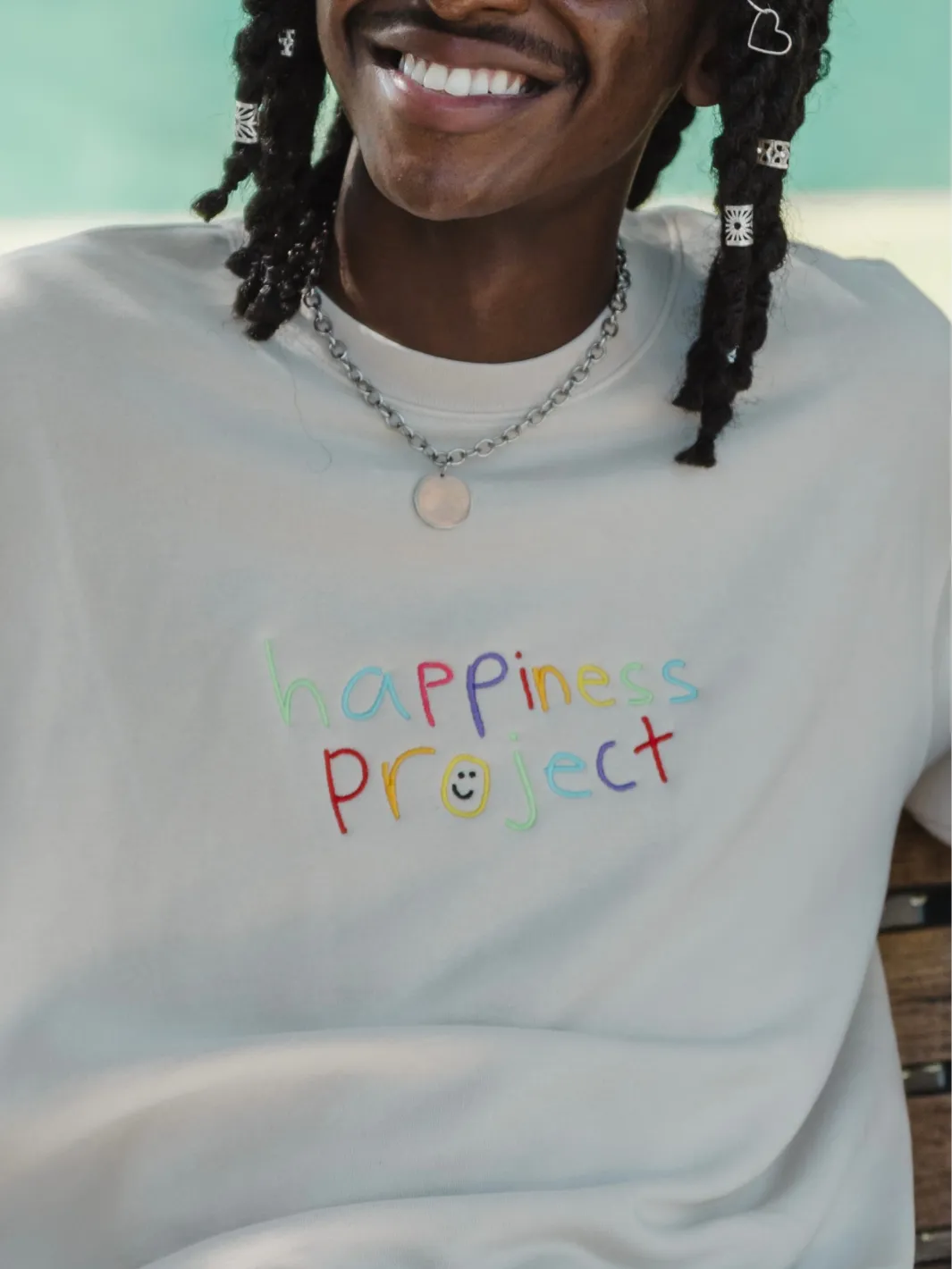 Happiness Crewneck- Cream sold by Happiness Project product image thumbnail 5