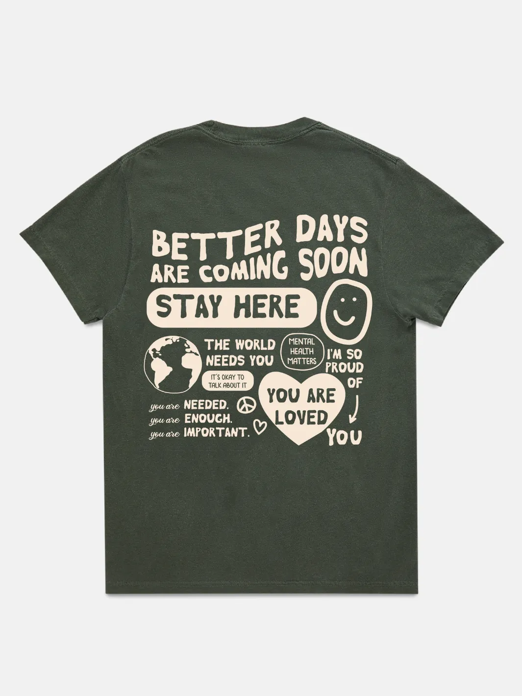 Better Days T-Shirt sold by Happiness Project product image thumbnail 2
