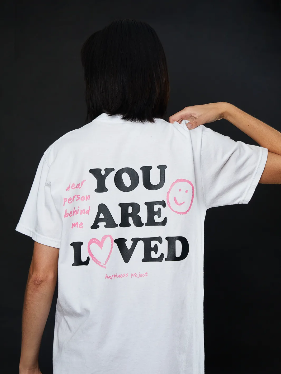 You Are Loved T-Shirt - White sold by Happiness Project product image thumbnail 3