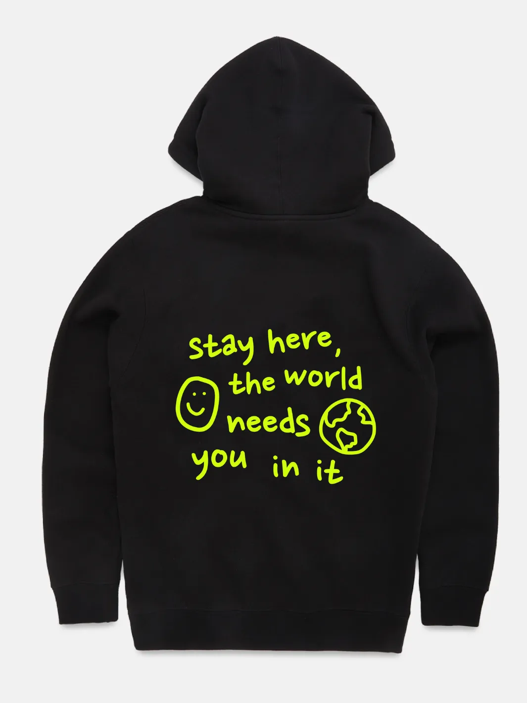 Stay Here Hoodie - Black sold by Happiness Project