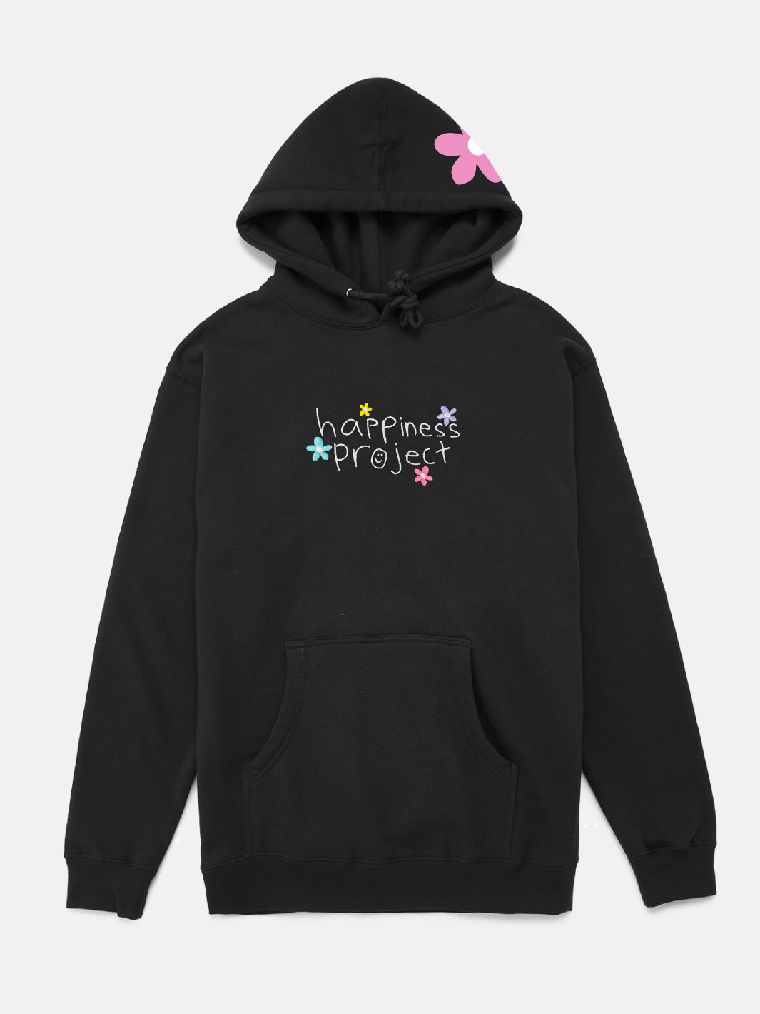 the flower hoodie sold by Happiness Project